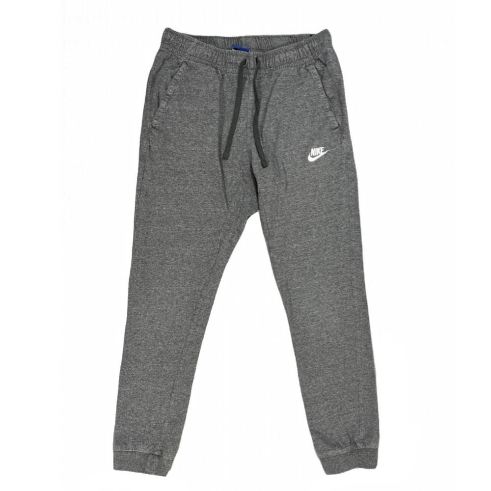 Nike Mens Small Jogger Sweatpants Gray Casual‎ Athletic Drawstring Slim Fit Y2K
